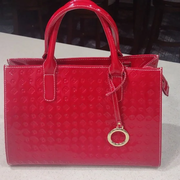 invece Arcadia Bags Iacucci Invece Rare Red Patent Italian